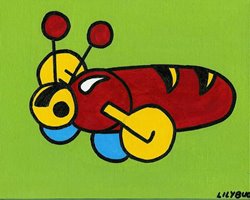 Buzzy Bee Painting